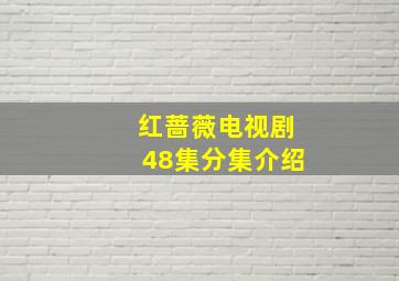 红蔷薇电视剧48集分集介绍