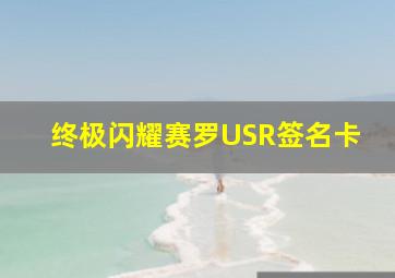 终极闪耀赛罗USR签名卡