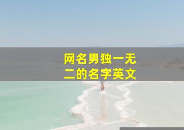 网名男独一无二的名字英文