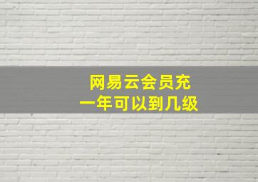 网易云会员充一年可以到几级