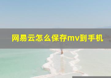 网易云怎么保存mv到手机