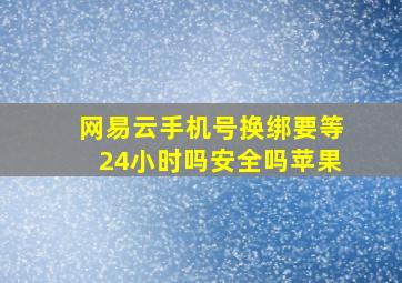 网易云手机号换绑要等24小时吗安全吗苹果