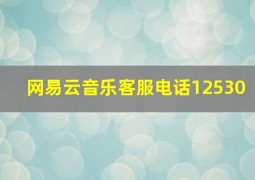 网易云音乐客服电话12530