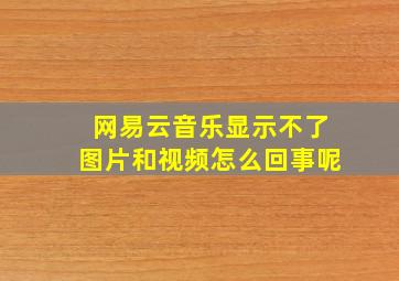 网易云音乐显示不了图片和视频怎么回事呢