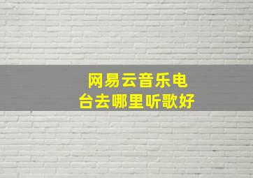 网易云音乐电台去哪里听歌好