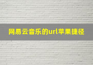 网易云音乐的url苹果捷径