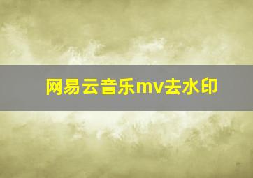 网易云音乐mv去水印