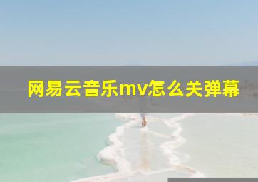 网易云音乐mv怎么关弹幕