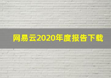 网易云2020年度报告下载