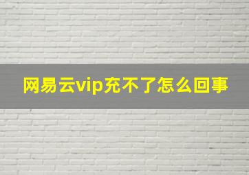 网易云vip充不了怎么回事