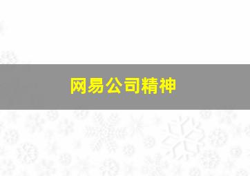 网易公司精神