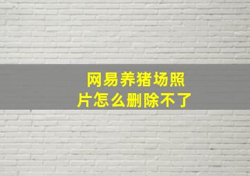 网易养猪场照片怎么删除不了