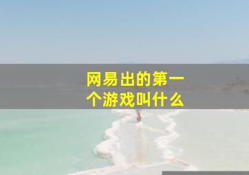 网易出的第一个游戏叫什么