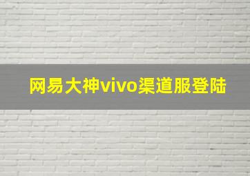 网易大神vivo渠道服登陆