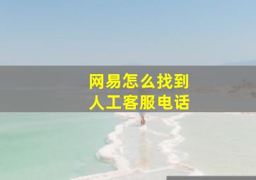 网易怎么找到人工客服电话