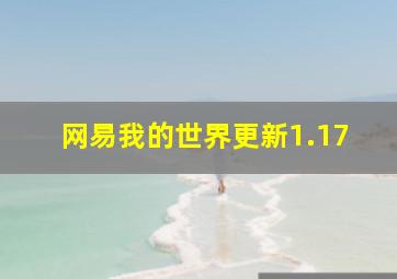 网易我的世界更新1.17