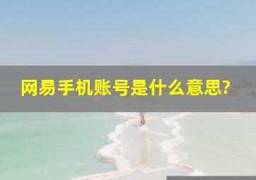 网易手机账号是什么意思?