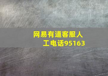 网易有道客服人工电话95163