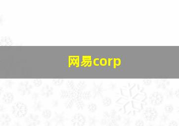 网易corp