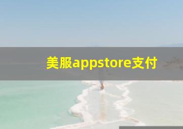 美服appstore支付