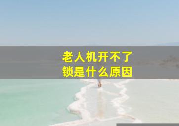 老人机开不了锁是什么原因