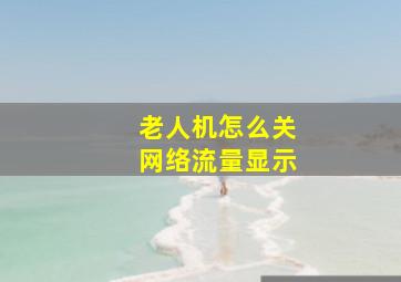 老人机怎么关网络流量显示