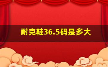 耐克鞋36.5码是多大