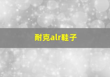 耐克alr鞋子