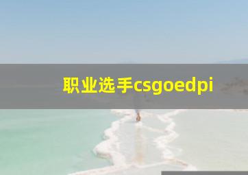 职业选手csgoedpi