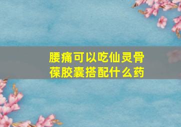 腰痛可以吃仙灵骨葆胶囊搭配什么药