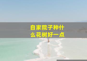 自家院子种什么花树好一点