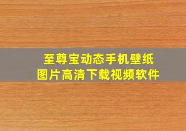 至尊宝动态手机壁纸图片高清下载视频软件