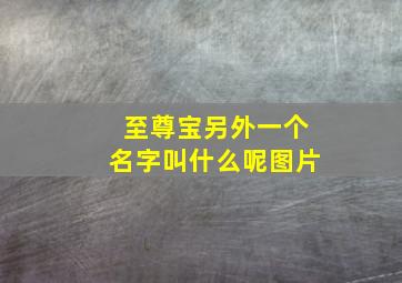 至尊宝另外一个名字叫什么呢图片