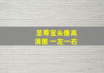 至尊宝头像高清图 一左一右