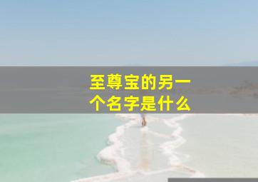 至尊宝的另一个名字是什么