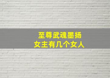 至尊武魂墨扬女主有几个女人