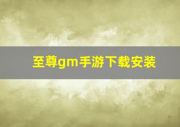 至尊gm手游下载安装