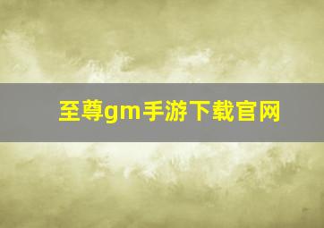 至尊gm手游下载官网