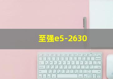 至强e5-2630