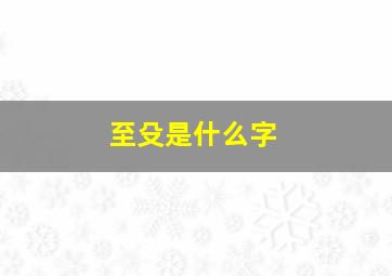 至殳是什么字