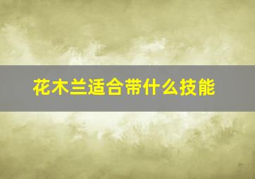 花木兰适合带什么技能