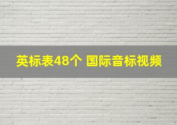 英标表48个 国际音标视频