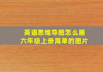 英语思维导图怎么画六年级上册简单的图片