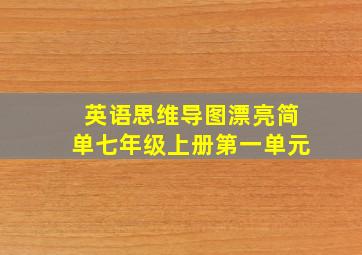 英语思维导图漂亮简单七年级上册第一单元