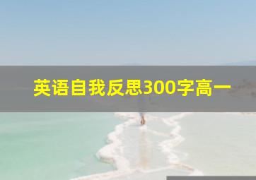 英语自我反思300字高一