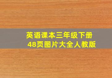 英语课本三年级下册48页图片大全人教版