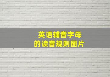 英语辅音字母的读音规则图片