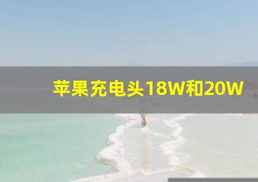 苹果充电头18W和20W