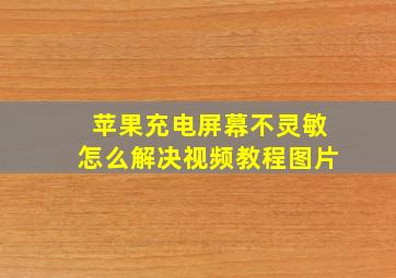 苹果充电屏幕不灵敏怎么解决视频教程图片