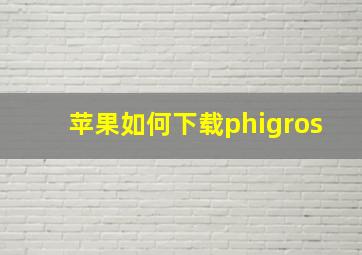 苹果如何下载phigros